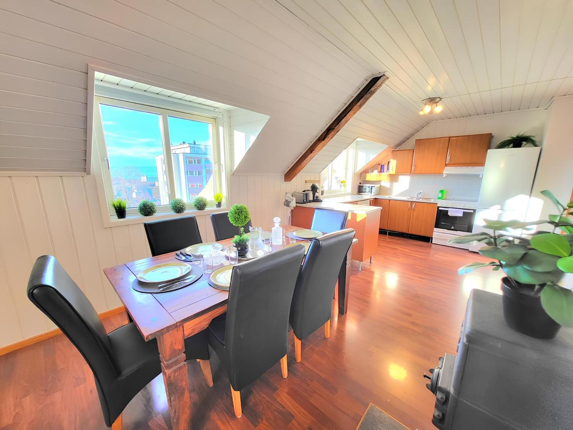 Sunset Penthouse, Fjord View & Parking Daire Trondheim Dış mekan fotoğraf
